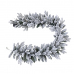 Decoratiune Craciun, Ghirlanda decorativă ninsa cu LED-uri, verde,270cm