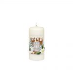 Lumanari de Craciun, Lumanare Magic Window, 15 cm inaltime, 7 cm diametru