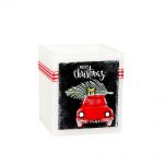 Lumanari de Craciun, Lumanare cu masinuta cu LED, neagra, 11,5 cm inaltime