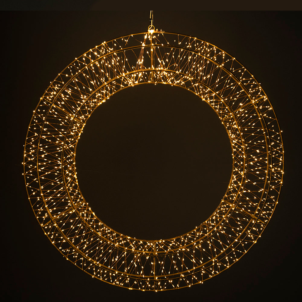 305_6df6ff25-dfad-4deb-88c1-b3cad37842f8.jpg Decoratiune Craciun, Instalatie electrica in forma de coronita, 80cm diametru, 1680 LED-uri - imagine 1