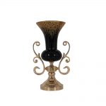 Vaza negra cu auriu, 39cm - imagine 2