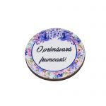 Set de 4 bucati, martisor cu print UV, brosa cu snur/magnet,  diverse modele - imagine 3