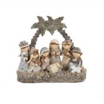 Decoratiune Craciun, Sceneta nastere din rasina, 21cm - imagine 7