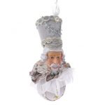 Decoratiune Craciun, Glob fata de soldat, Sampanie, 25cm
