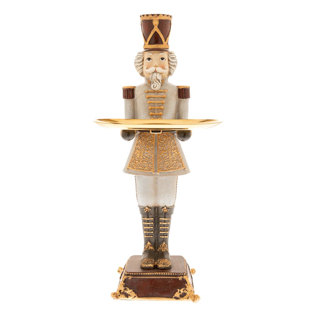 86356.jpg Decoratiune Craciun Figurina din Rasina Soldat cu tava