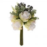 Decoratiune Paste, Buchet de Trandafiri Crem artificial