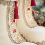 Decoratiune Craciun, Cizme cu blanita, auriu, 38 cm - imagine 4