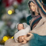 Decoratiune Craciun, Sceneta Familia Sfanta, 3 piese, din ceramica, 35 cm - imagine 3