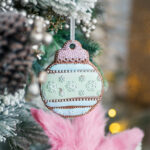 Decoratiune Craciun,  Globuri Candy Bar, 10 cm - imagine 4