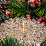 Bomboniera cu pietre de cristal, auriu, 16cm - imagine 4