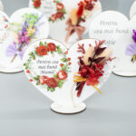 Martisor, Inima pe suport, Mama, 13 cm