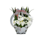 Martisor, cosulet cu ghiocei, 13 cm