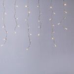 Decoratiune Craciun, Instalatie electrica franjuri , 300 LED-uri, 9M, lumina calda IP44 - imagine 2