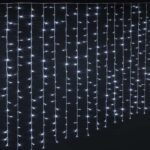 Decoratiune Craciun, Instalatie electrica tip perdea , 360 LED-uri, 2M, lumina rece IP44 - imagine 2