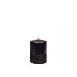 Lumanare Brokatti negru cu glitter 10*7 cm