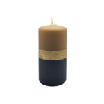 Lumanare Brokatti negru cu maro 15*7 cm