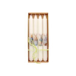Set 4 lumanari conice cu iepurasi eleganti