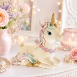 Figurina din polirasina, unicorn alb, 16*8*14 cm - imagine 2