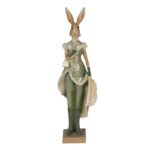 Figurina iepuras cu rochita eleganta