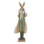 Figurina iepuras cu costum elegant