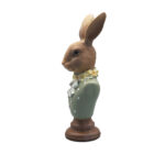 Figurina bust de iepuras gri
