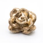 Lumanare in forma de trandafir bej  5.5*8.8 cm