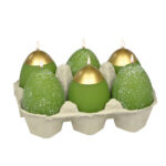 Set 6 lumanari in forma de ou