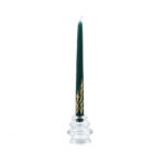Lumanare conica Frozen Time verde 19 cm