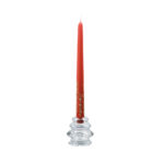 Lumanare conica Frozen Time rosu 29 cm