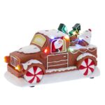 Decoratiune Craciun Masinuta LED din turta dulce