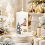 Lumanare Elf, alb, 12*5.8 cm - imagine 2