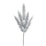 Crenguta decorativa cu glitter argintiu