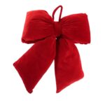 Funda decorativa din material textil rosu