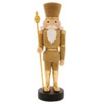 Decoratiune Craciun, Soldat auriu, 10*8*32 cm