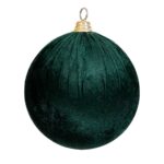 Glob din catifea verde 20 cm