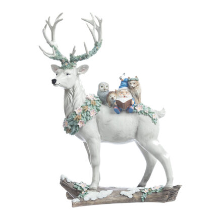 Decoratiune Craciun Ren cu animale si elf
