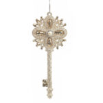 Cheie de agatat cu glitter