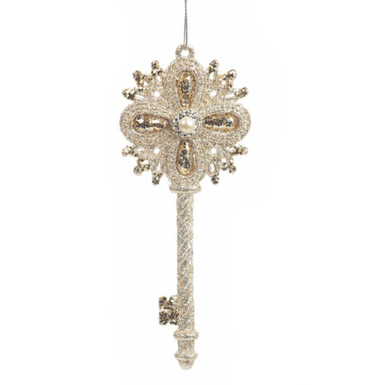 Cheie de agatat cu glitter