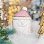 Decoratiune Craciun, Cana cu capac roz - imagine 2