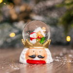 Decoratiune Craciun, Glob de sticla cu zapada Rege, 7*5 cm - imagine 5