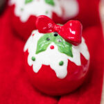 Decoratiune Craciun, Set 2 solnite rosii, 5*5*7cm - imagine 2