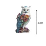 Decoratiune Craciun, Bufnita alba, 31 cm - imagine 4