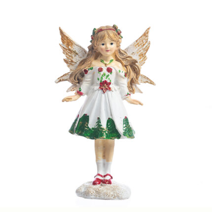 Zana, alb cu verde, 14 cm