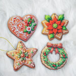 Decoratiune Craciun, Set 4 globuri din lemn, 7 cm - imagine 6