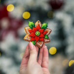 Decoratiune Craciun, Set 4 globuri din lemn, 7 cm - imagine 4