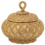 Bomboniera vintage aurie, 12 cm