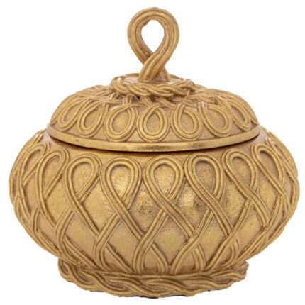 Bomboniera vintage aurie, 12 cm