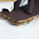 Decoratiune Craciun, Scena Nasterii 4 piese- 6 piese bej cu model floral, 36 cm - imagine 12