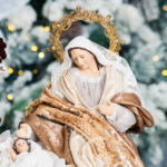 Decoratiune Craciun, Sceneta Scena Nasterii pe suport, maro 36 cm - imagine 5