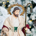 Decoratiune Craciun, Sceneta Sfanta Familie pe suport de lemn, multicolor  45 cm - imagine 4